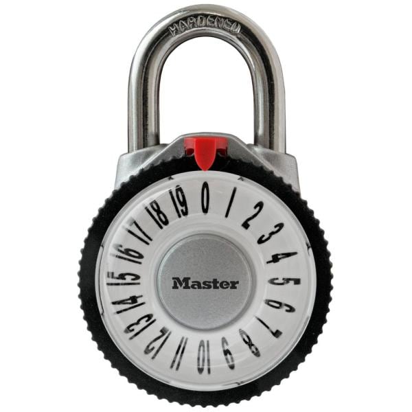 Master Lock 1588D Locker Lock Combination Padlock with Magnification Lens, 1 Pack, Assorted Colors