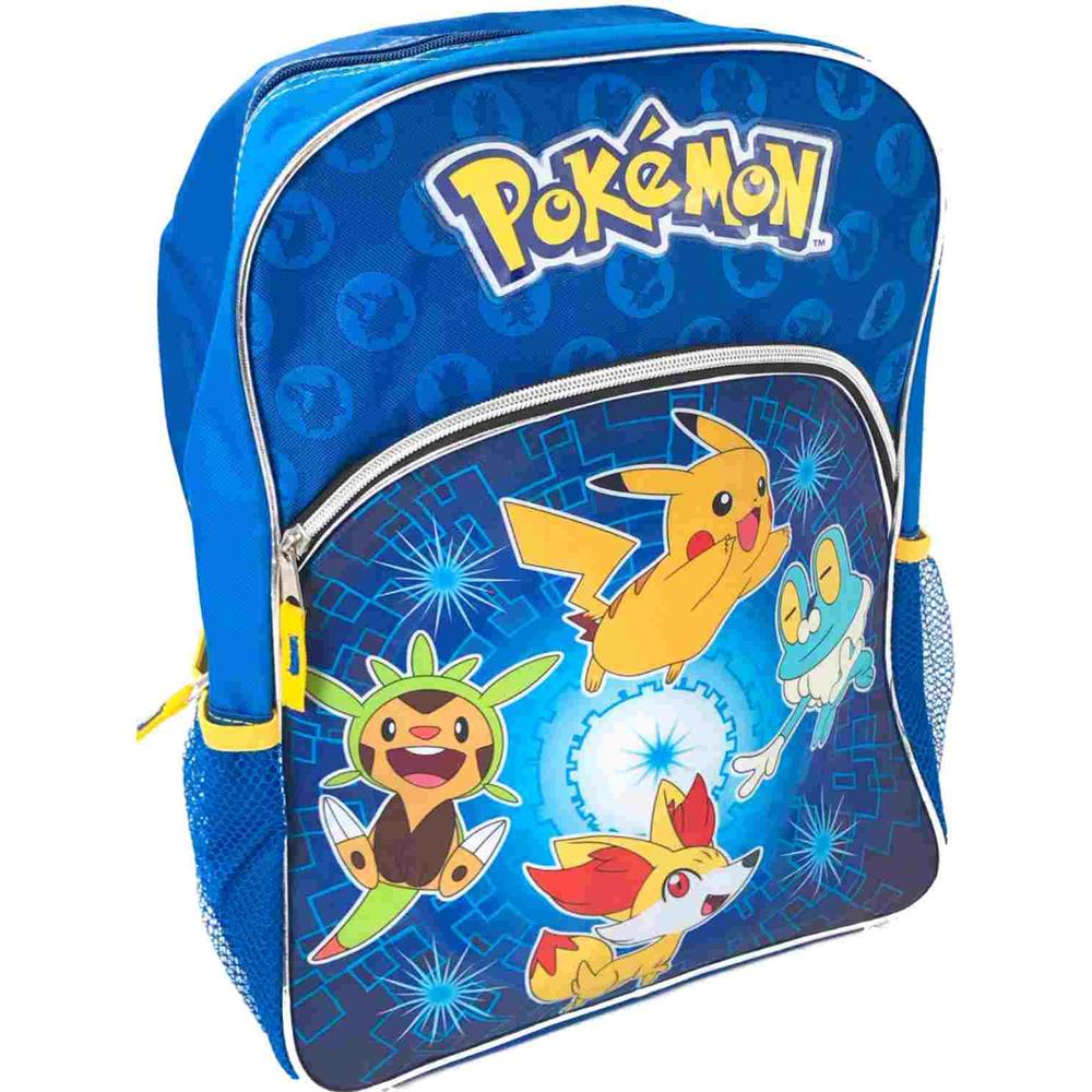 Pokemon Leaping Picachu 16" Backpack, Glittering School Book Bag