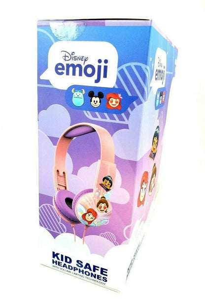 Disney Princesses Emoji Kid Safe Volume Control Headphones Cute Gifts