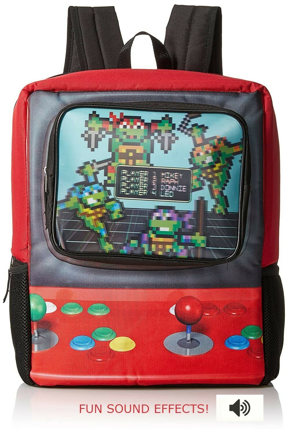 Teenage Mutant Ninja Turtles Boys' Arcade Game 16" School Backpack