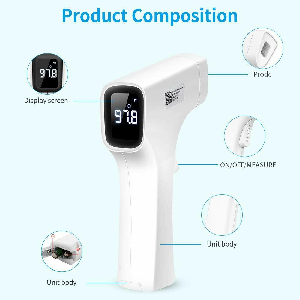 BBLove Non-Contact Infrared Forehead Digital Thermometer for Adults, Babies, Children, Kids IP22