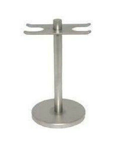 DOVO/MERKUR SAFETY RAZOR AND BRUSH STAND, 22MM - Stainless Steel 499206, UPC :4045284009451