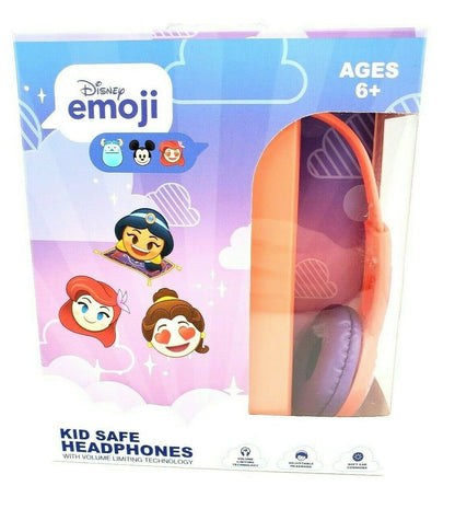 Disney Princesses Emoji Kid Safe Volume Control Headphones Cute Gifts