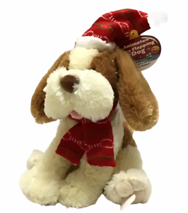 Animated Ear Flapping Singing Plush Dog Dancing Christmas Retired