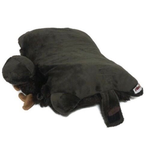 Pillow Pets Pee-Wees Chocolate Moose Plush Stuffed Animal 11”