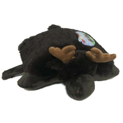 Pillow Pets Pee-Wees Chocolate Moose Plush Stuffed Animal 11”