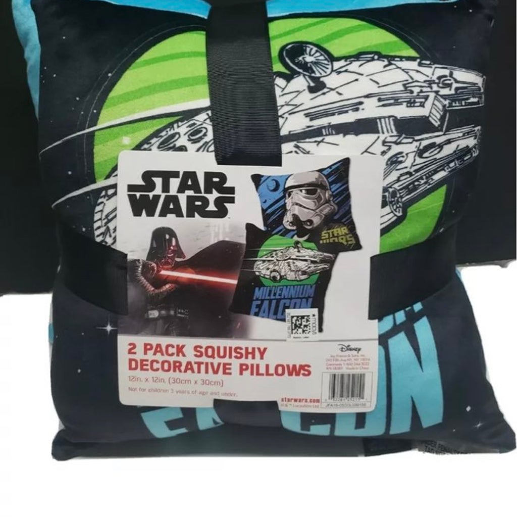 Disney Star Wars 2-Piece Squishy Pillows Set