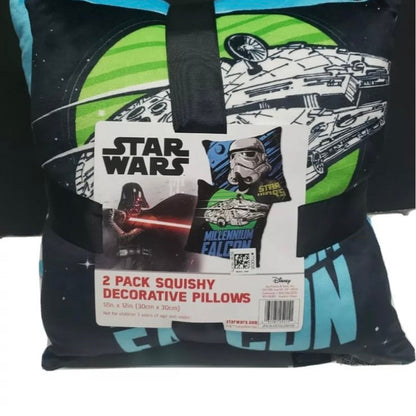 Disney Star Wars 2 Pack Squishy Decorative Pillows