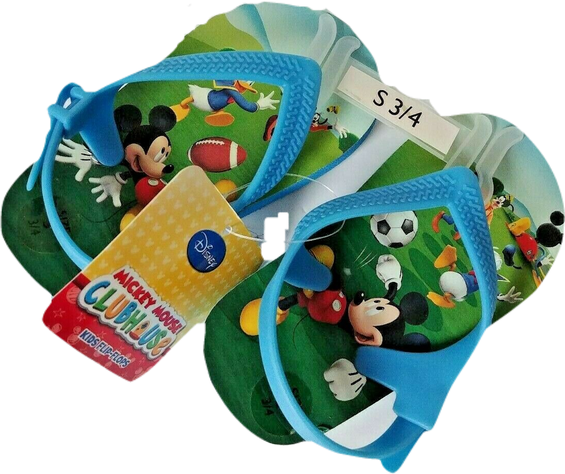 Disney Jr. Mickey Mouse Sports Kids Flip Flops  Donald Goofy