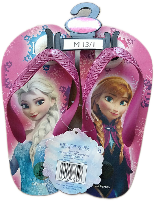 Disney Frozen Sisters Elsa Anna Forever Sandals Flip Flops